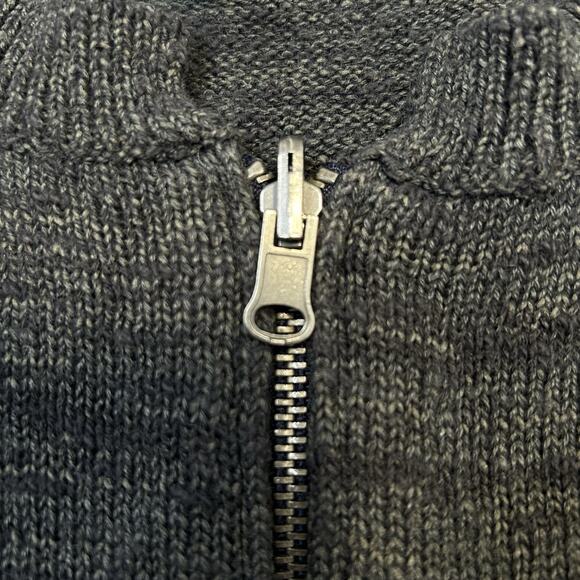 Free People Full Zip Cardigan Sweater Womens Size XS Gray Cotton Wool Blend - Picture 4 of 11